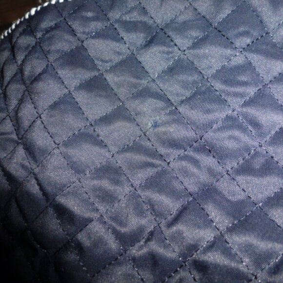 Men's Velvet Smoking Jacket / Quilted Robe-Style Dinner Coat – Navy Blue – Size - Picture 8 of 10